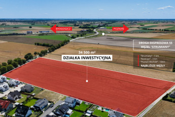 Działka Sprzedaż Strumiany Powstańców Wielkopolskich