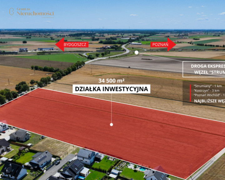Działka Sprzedaż Strumiany Powstańców Wielkopolskich