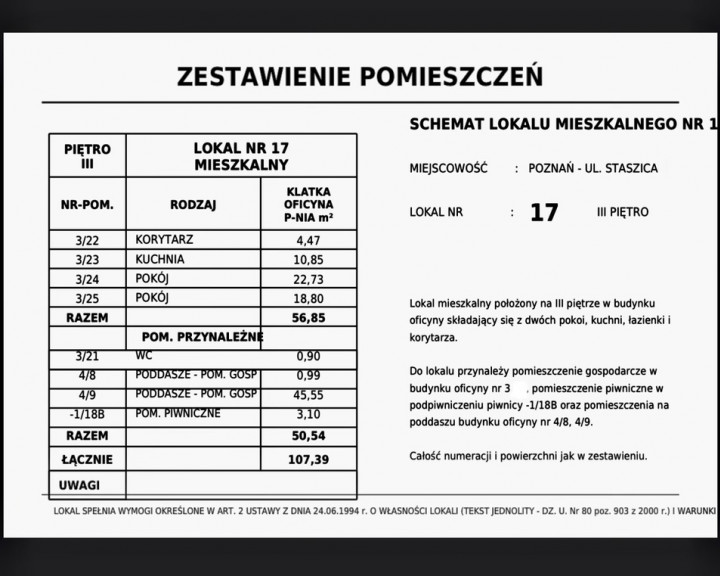 Mieszkanie Sprzedaż Poznań Stanisława Staszica
