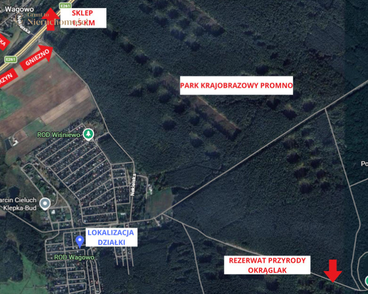 Działka Sprzedaż Wagowo